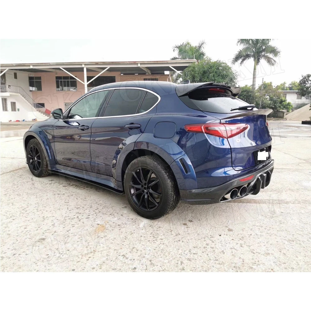 Задний спойлер из углеродного волокна для Alfa Romeo Stelvio 2017 2018 FRP отделка багажника
