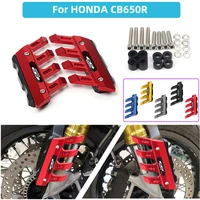 motorcycle front fender side protection guard mudguard sliders for honda cb650r cb 650r accessories universal with logo