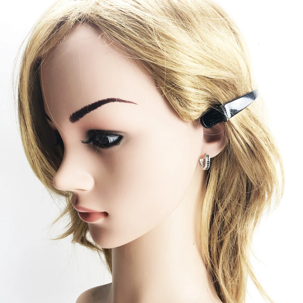 Черные креольские серьги кольца на петлях подарок 2018 из серебра 925 пробы модные