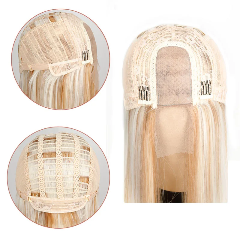 

Synthetic Blond Brown Anime Lace Wig 613 Natural Hair Long Lace Front Ombre White Wig Blue/99J/Pink Hair Color With For Women