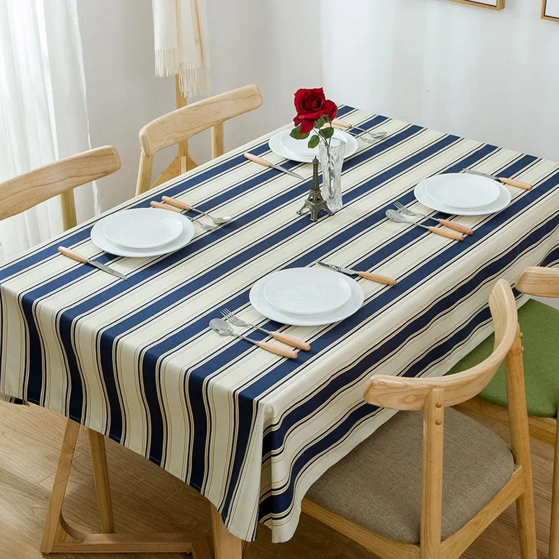 Уплотненная 100% хлопковая скатерть для кухонного стола прямоугольные скатерти