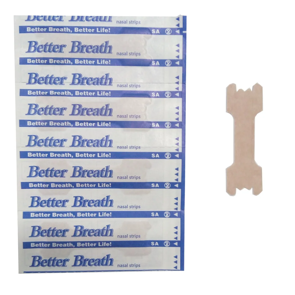 MQ 100pcs/lot Nasal Strips To Stop Snoring Improve Sleeping Anti-snoring Patches Snore Better Breathe Health Care Product | Красота и
