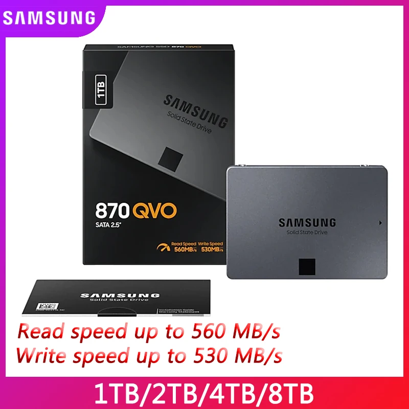  Samsung 870 QVO SATA III 2, 5  SSD  1  2  4  HDD MLC  SATA3   -