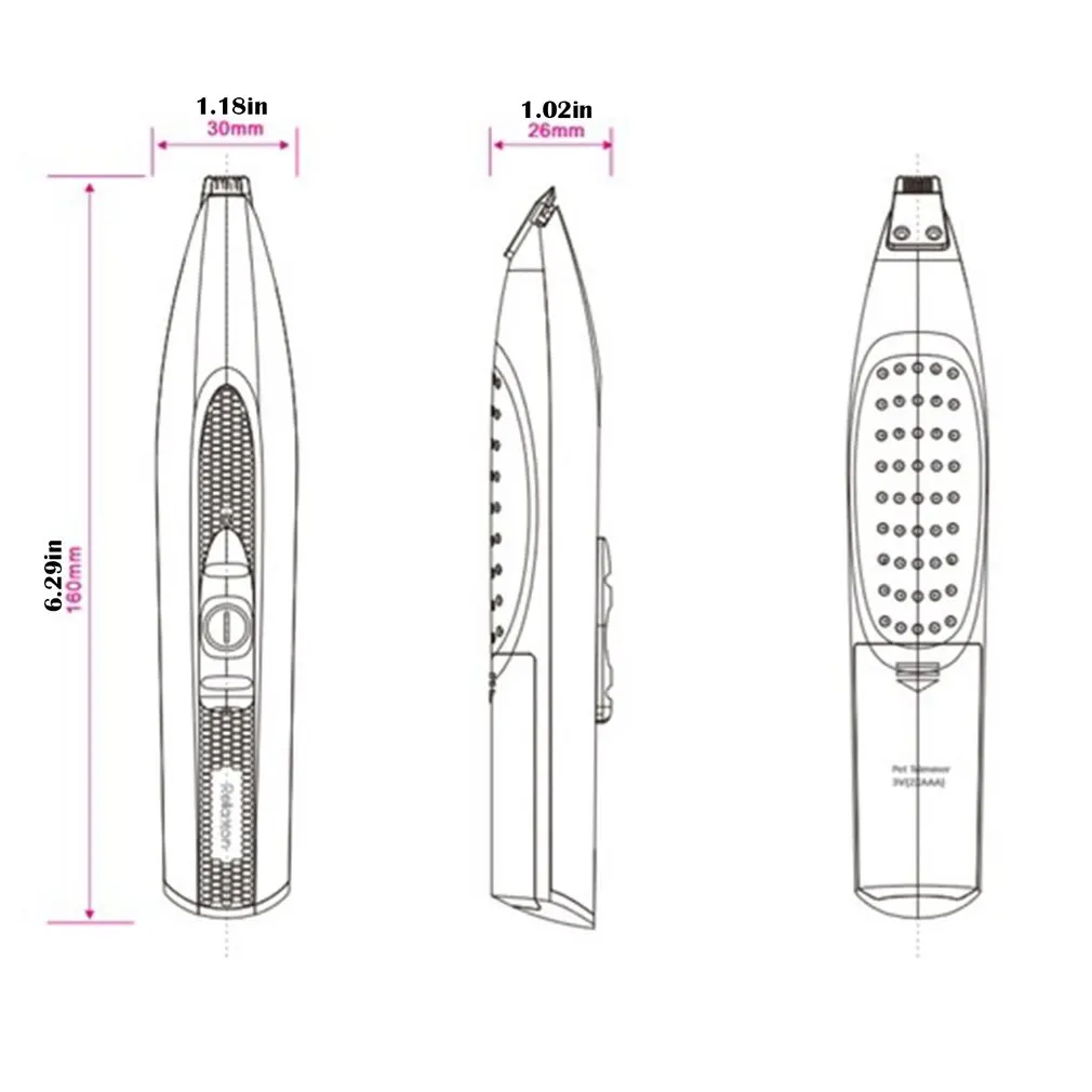 

Durable And Practical Portable Pet Foot Hair Shaver Dry Battery Stainless Steel Cutter Head Pet Hair Clipper
