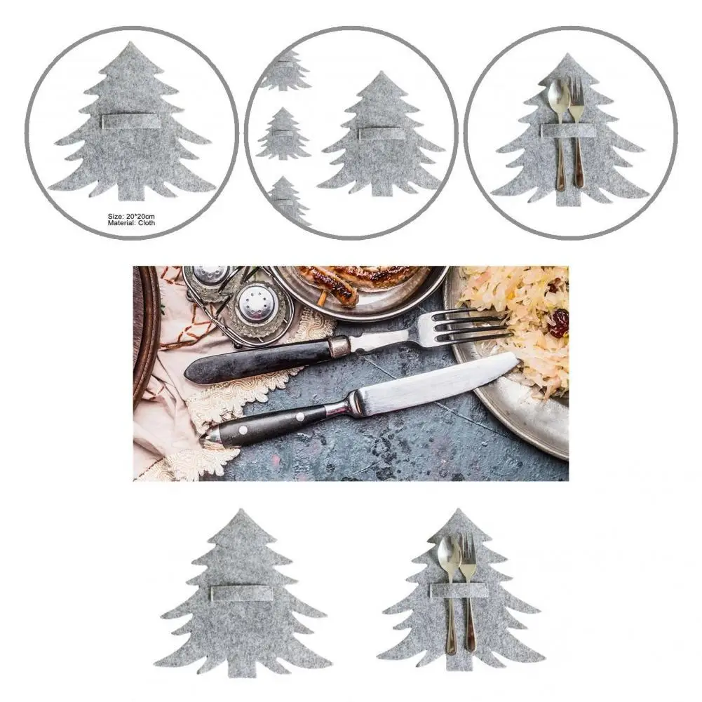 

Тканевый прочный декоративный мешок для столовых приборов, 4 шт.