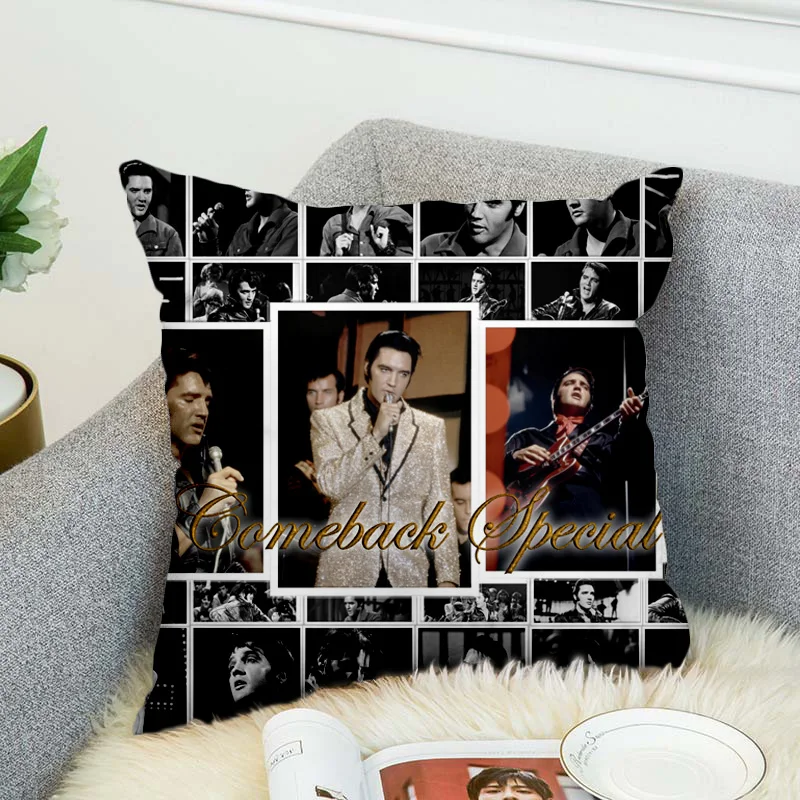 

Elvis Presley Pillow Case Polyester Decorative Pillowcases Throw Pillow Cover style-6