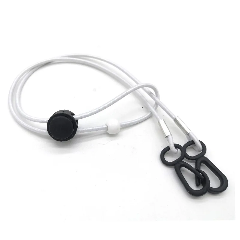 

Adjustable Elastic Lanyard Mask Sewing Elastic Band Cord With Adjustable Buckle Stretchy Chain For Face Mask DIY Making Supplies