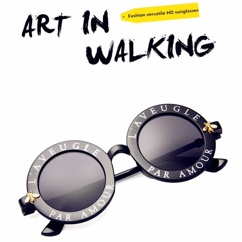 Ретро Круглые Солнцезащитные очки женские брендовые дизайнерские винтажные