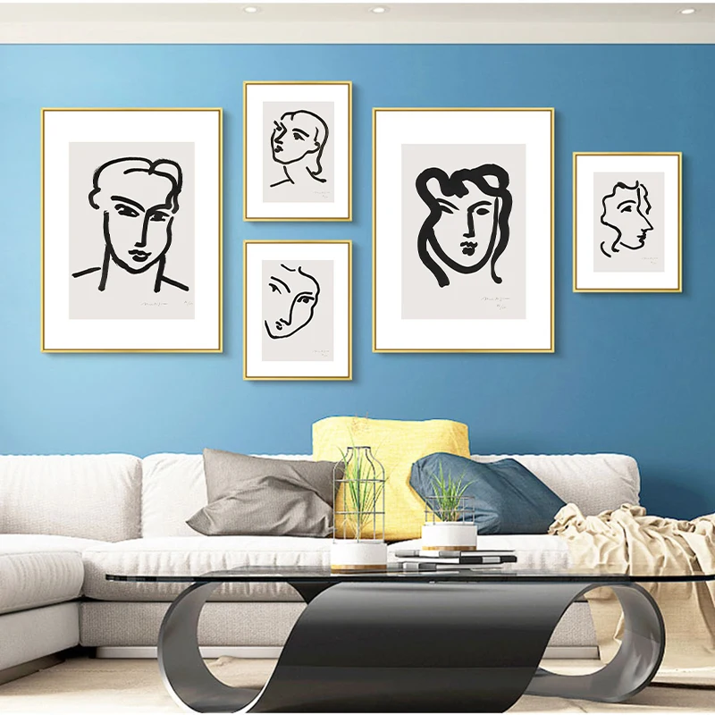 Фигурка Генри Матисса Скандинавская простая абстрактная линия Настенная