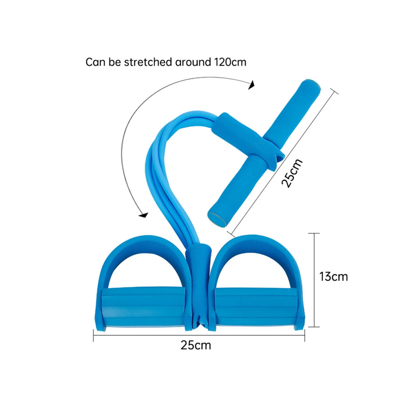 

Fitness Bands 4 Tube Resistance Bands Latex Pedal Exerciser Sit-Up Pull Rope Expander Elastic Bands Yoga Equipment Pilates