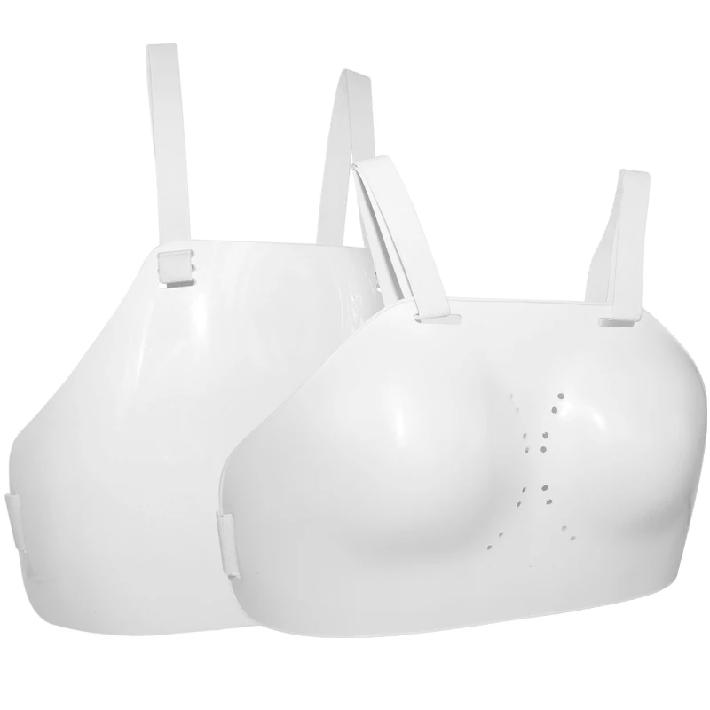 

Fencing Chest Protector for Women Plastic Chest Guard White Boxing chest guard