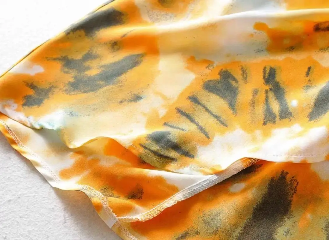 

2021 Spring And Summer New Ladies European And American Sexy Sling Simple Yellow Floral Female Fashion Sling Dress Woman