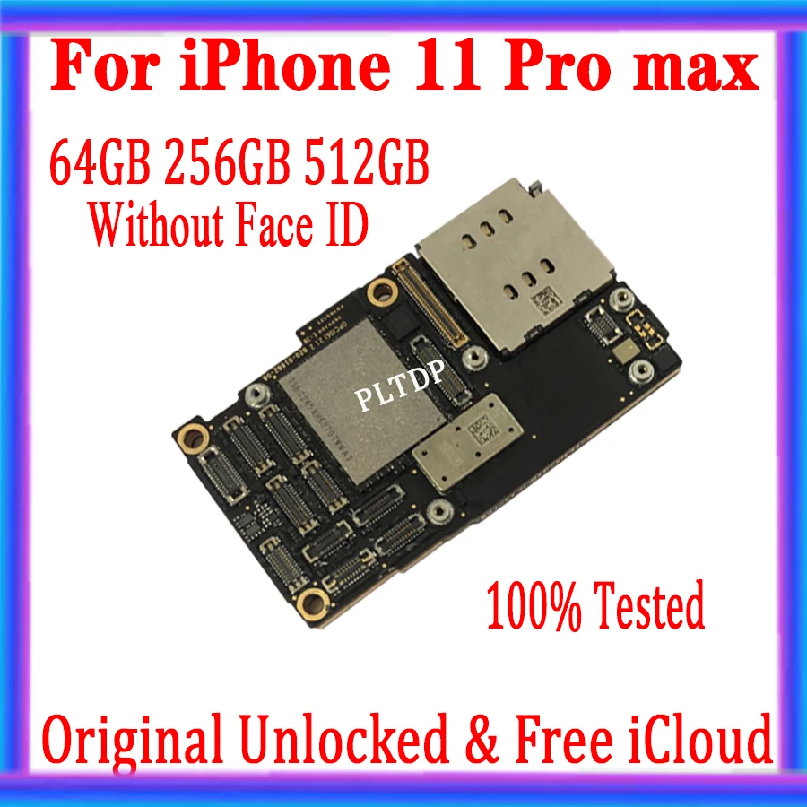 Материнская плата для iPhone 11 Pro Max оригинальная разблокированная материнская 64