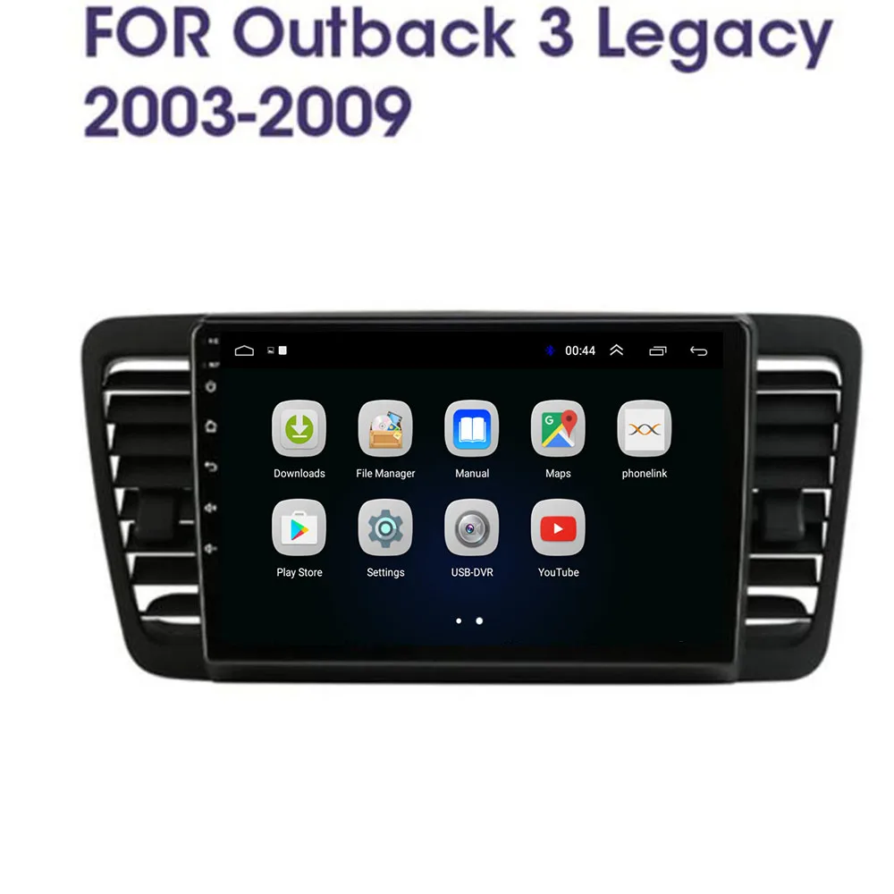 Автомагнитола 2 din на Android 11 для Subaru Outback 3 Legacy 4 2003 - 2009 с радио мультимедийными