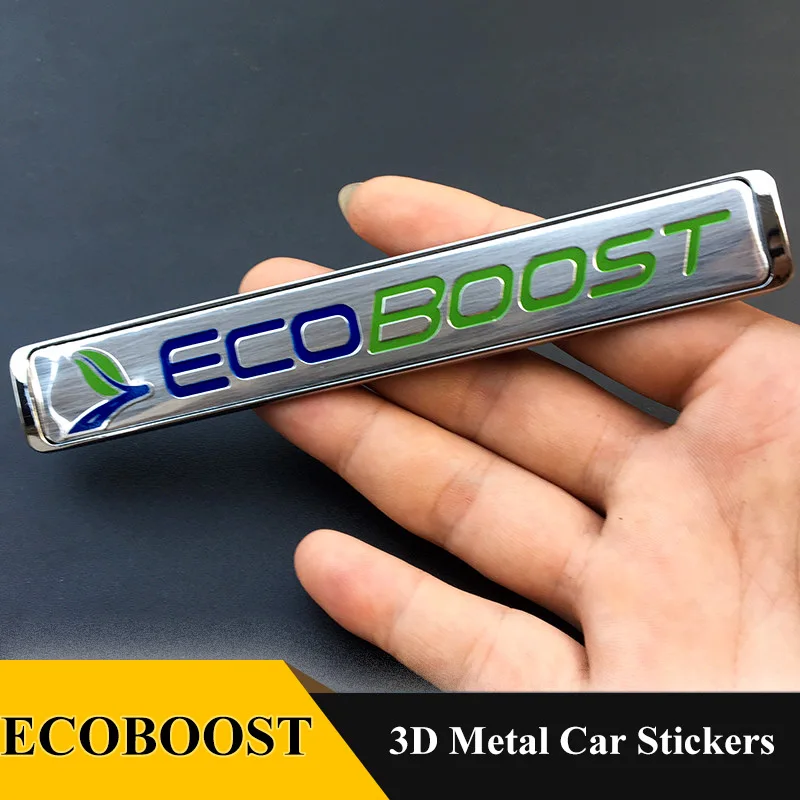 1 шт. 3D наклейка Ecoboost эмблема значок Аксессуары для стайлинга автомобиля Ford Fiesta