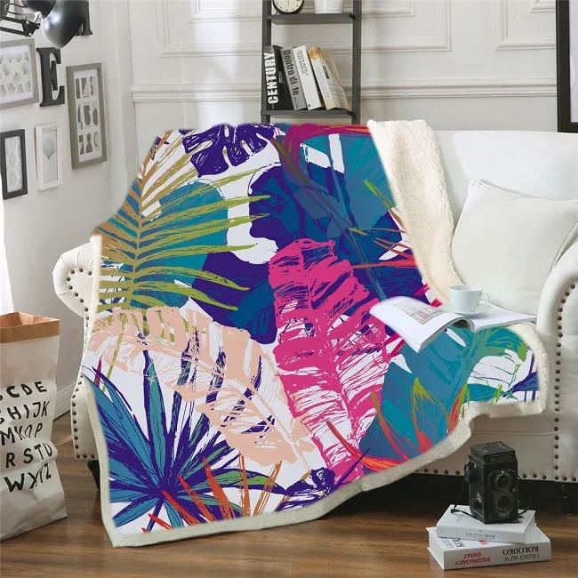 Одеяло с рисунком из мультфильма Всесезонное утепленное супер мягкое флисовое