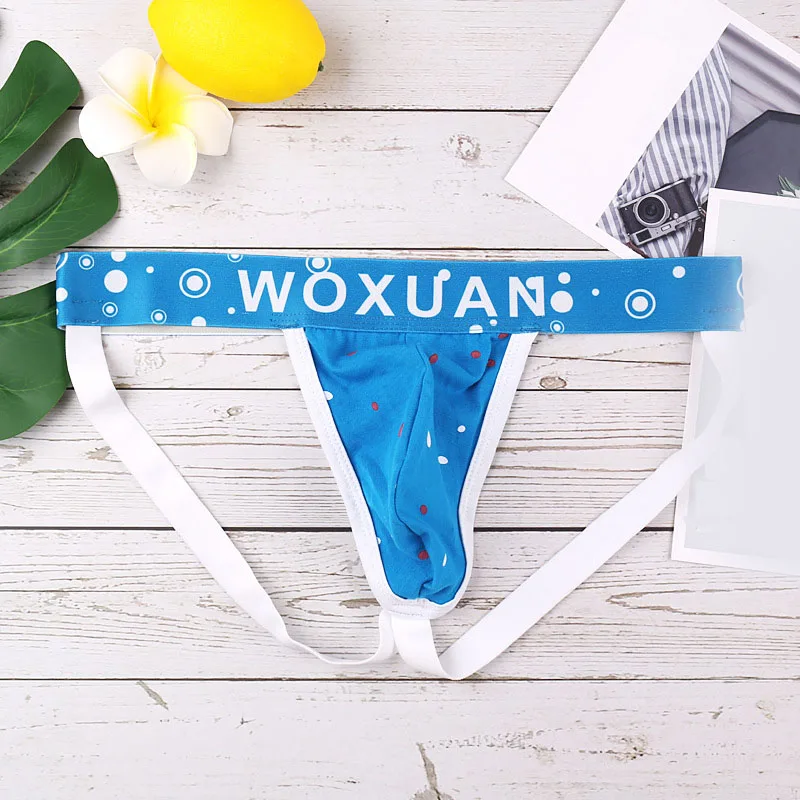 AIIOU Мужское нижнее белье для геев бандаж на веревочках и g-стринги модные принты