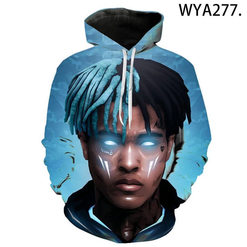 Толстовки с капюшоном xxxtentacion для мужчин и женщин Модный пуловер 3D принтом