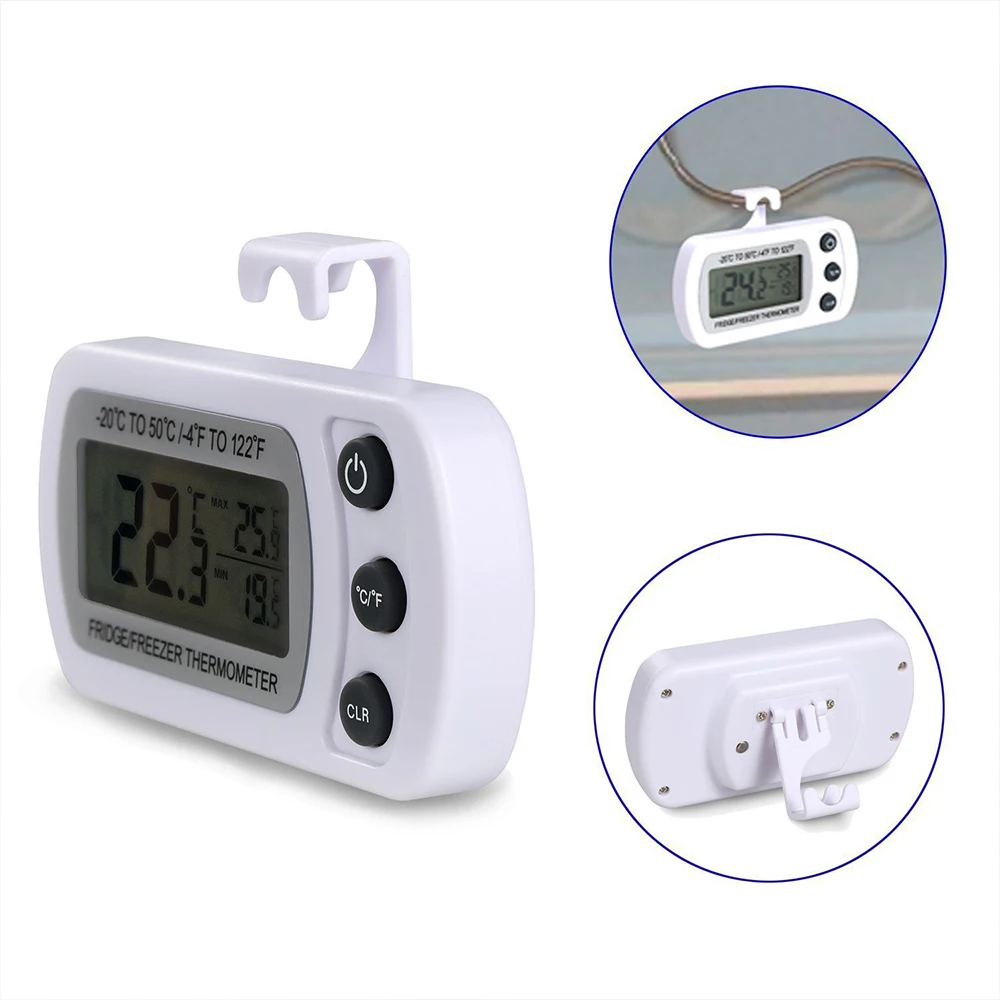 Home Digital LCD Indoor Convenient Temperature Sensor Humidity Gauge Thermometer Wireless Electronic For Refrigerator Freezer | Дом и сад