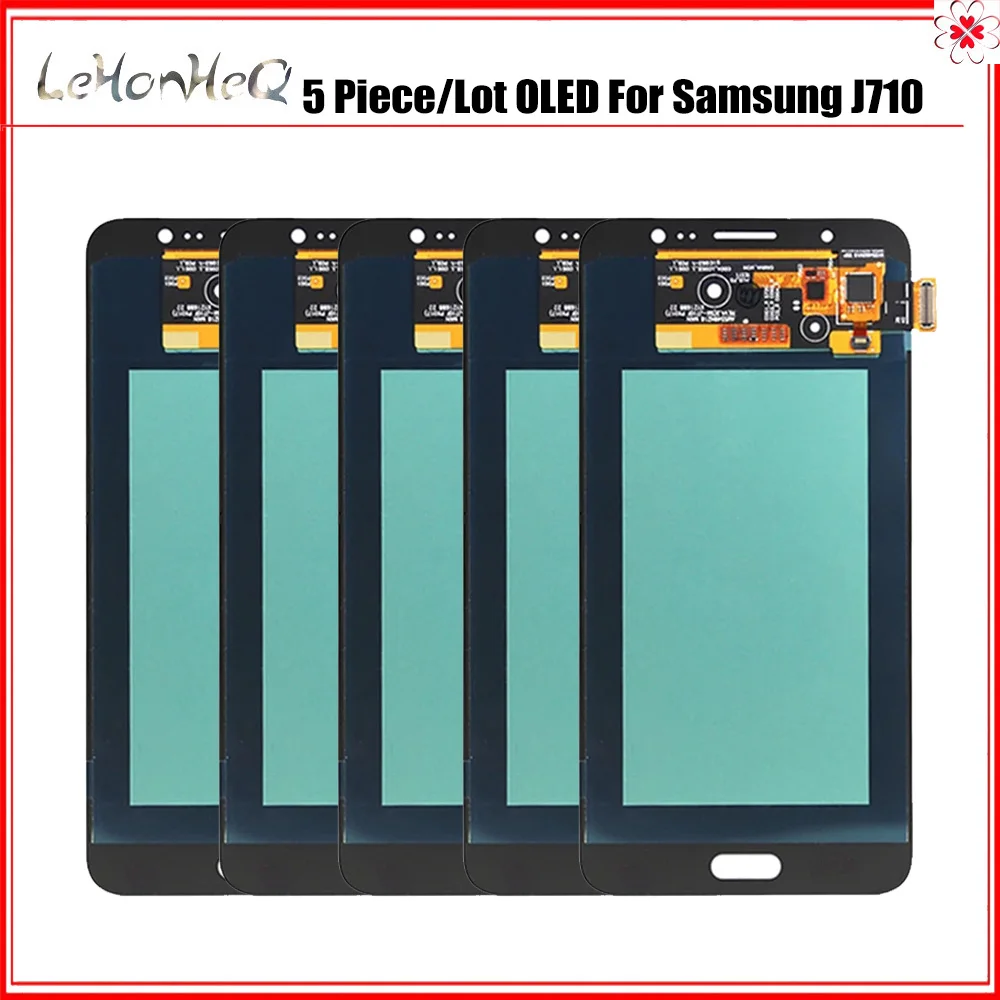 

5PCS OLED For Samsung J710 LCD Display Touch Screen Digitizer For Samsung Galaxy J7 2016 J710F J710M J710H Assembly