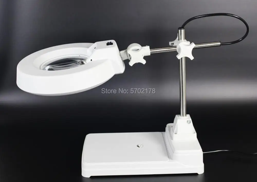 Настольное 20X увеличительное стекло подъемного типа опционально белое