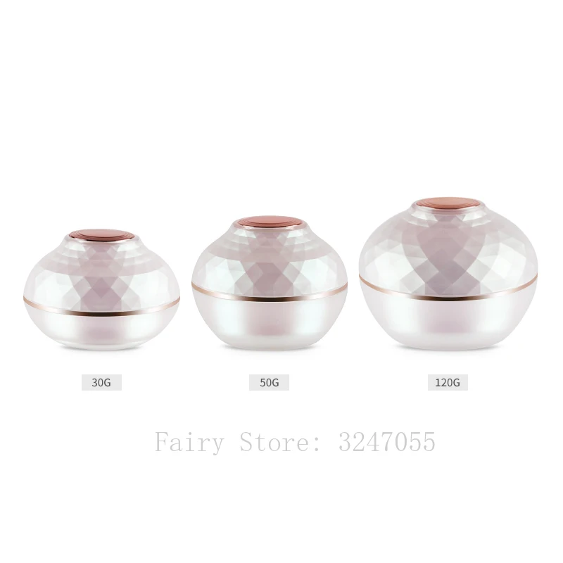 

30G50G120G 5 шт./лот акриловый косметический контейнер для лукового крема, пустая портативная Маска многоразового использования, профессиональн...