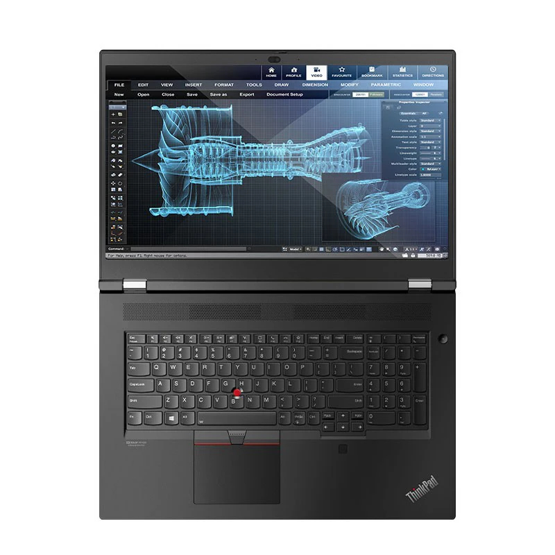 Lenovo ThinkPad P17 laptop Intel Xeon processor W-10855M Windows 10 Professional RTX 5000  64GB 2TB 17.3-inch 4K LED backlit