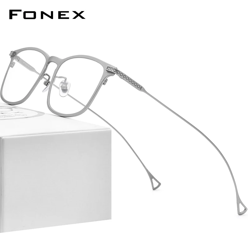 FONEX Мужские оправы для очков из чистого титана новинка 2020 очки глаз по рецепту