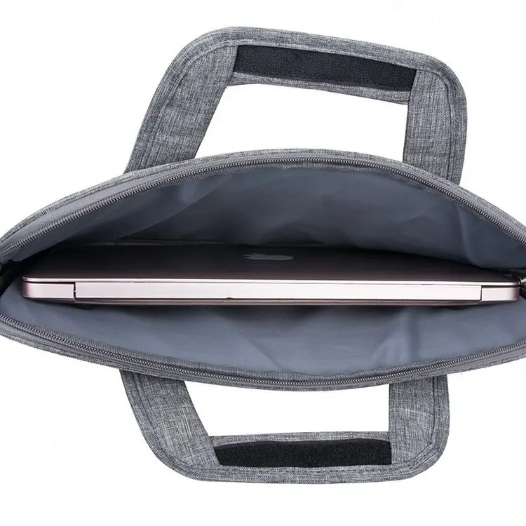 

Minimalist Ultra-thin Laptop Briefcase for Men School Teacher Bag Canvas Casual Working Daypack