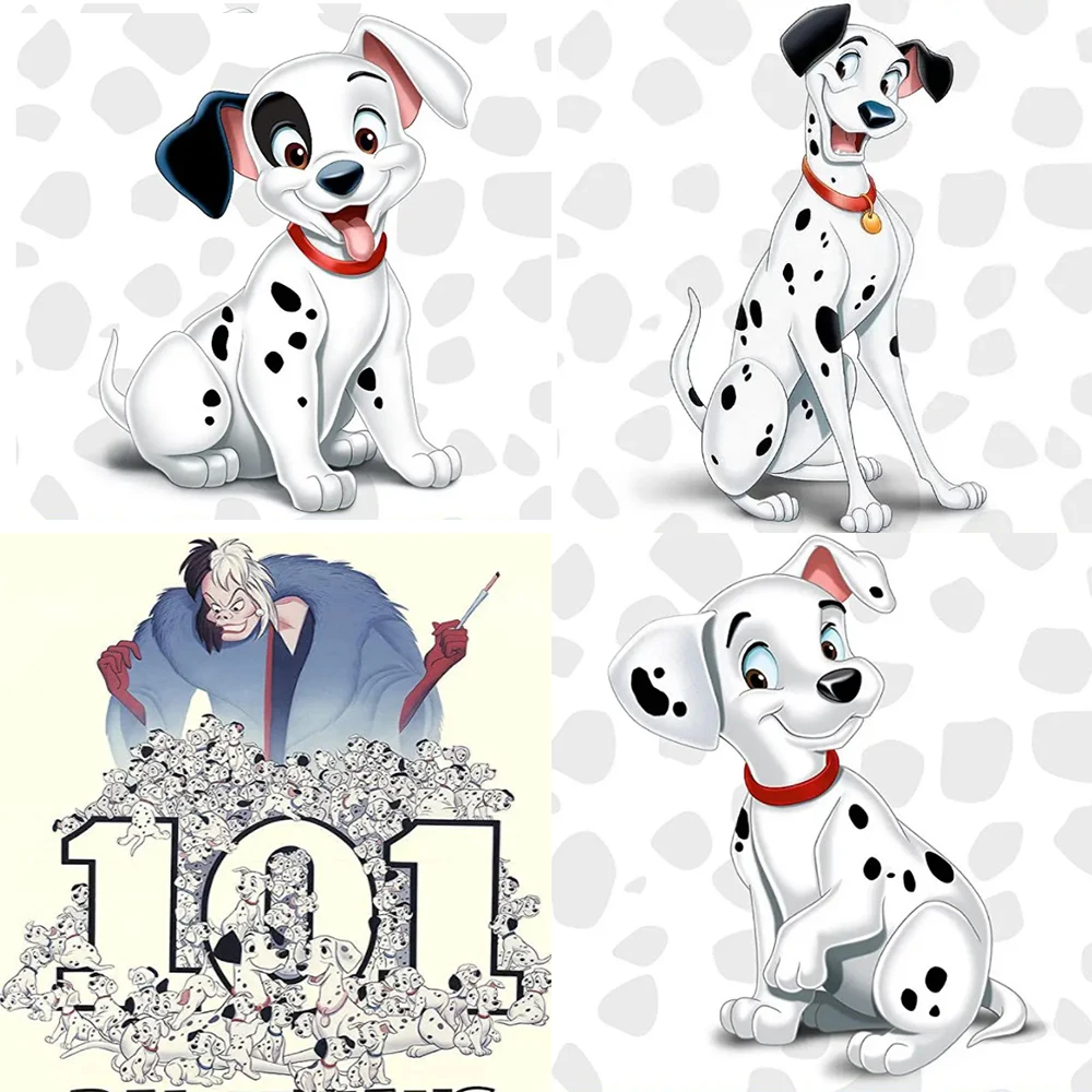 

Disney 5D DIY Diamond Painting 101 Dalmatian Cartoon Animal Inlaid Rhinestone Embroidery Mosaic Decorative Painting