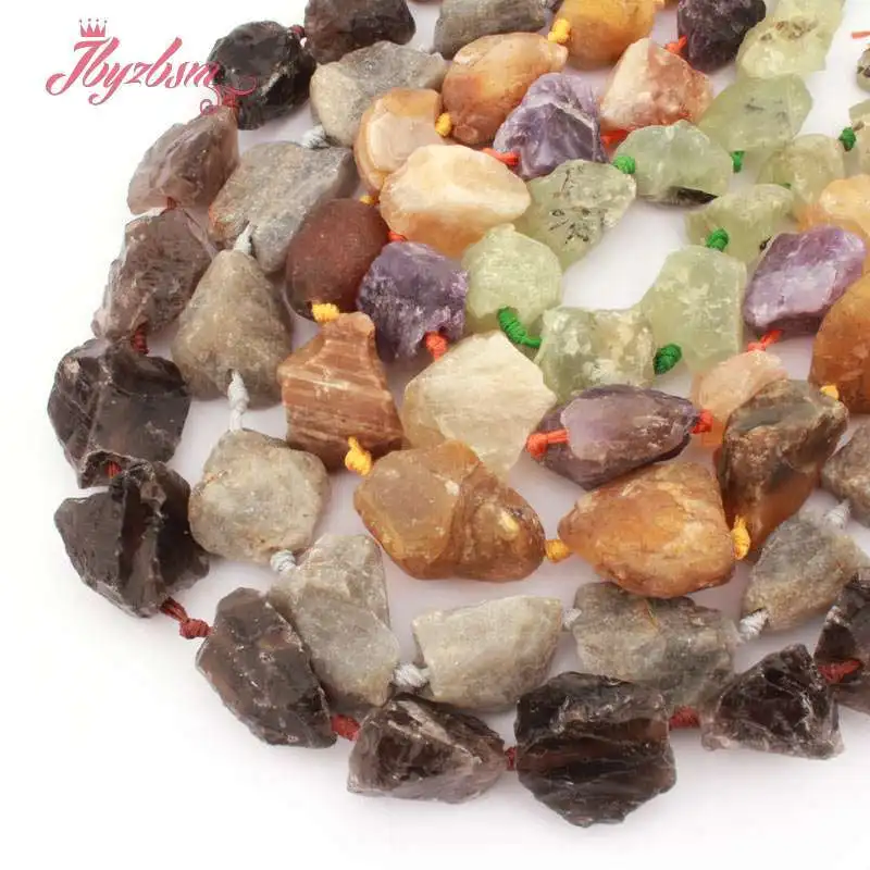 

Natural Freeform Amethysts Labradorite Prehnites Spacer Stone Beads Strand 15Inch For DIY Necklace Jewelry Making 10-15x20-27mm