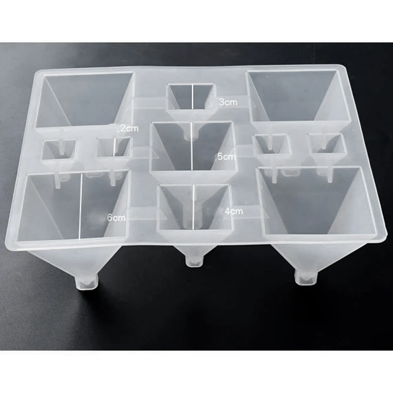 

1PC Pyramid Cones Shaped Silicone Jewelry Mold UV Resin Epoxy Tools Jewelry Making Tools DIY Pendant Molds