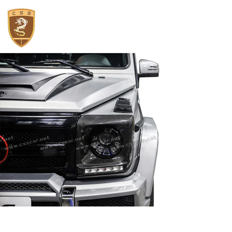 

New Arrival Carbon Fiber Lampshade Cover For G Class G500 G63 G65 High Quality G Class car decoration carbon fiber lamp cover
