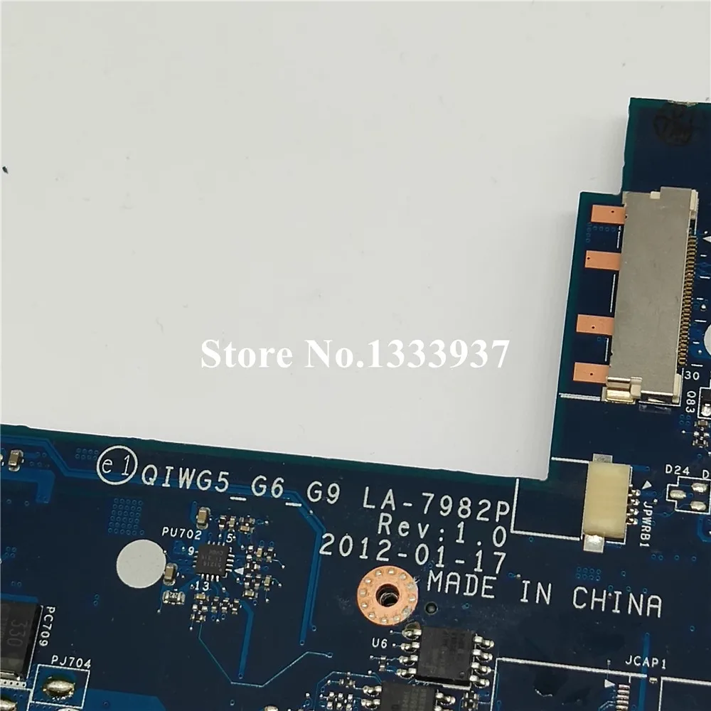 QIWG5_G6_G9 LA-7982P для Lenovo G580 N580 P580 Материнская плата ноутбука 100% тестирование