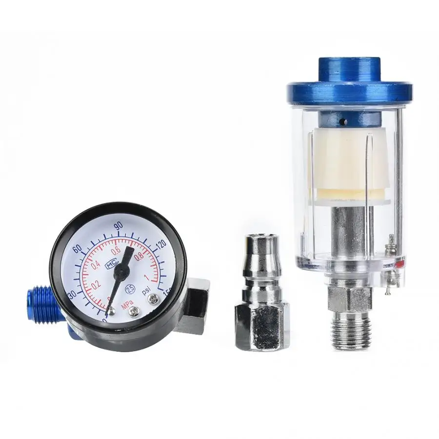 Регулятор давления воздуха на входе 1/4in встроенный фильтр ловушка для воды и