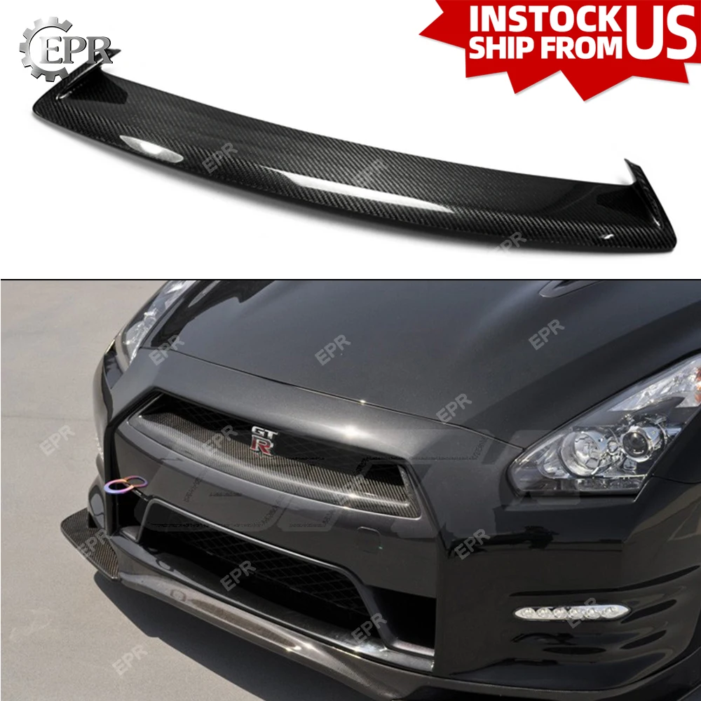 Для Nissan GTR R35 OEM Передняя решетка из углеродного волокна сетчатая крышка комплект