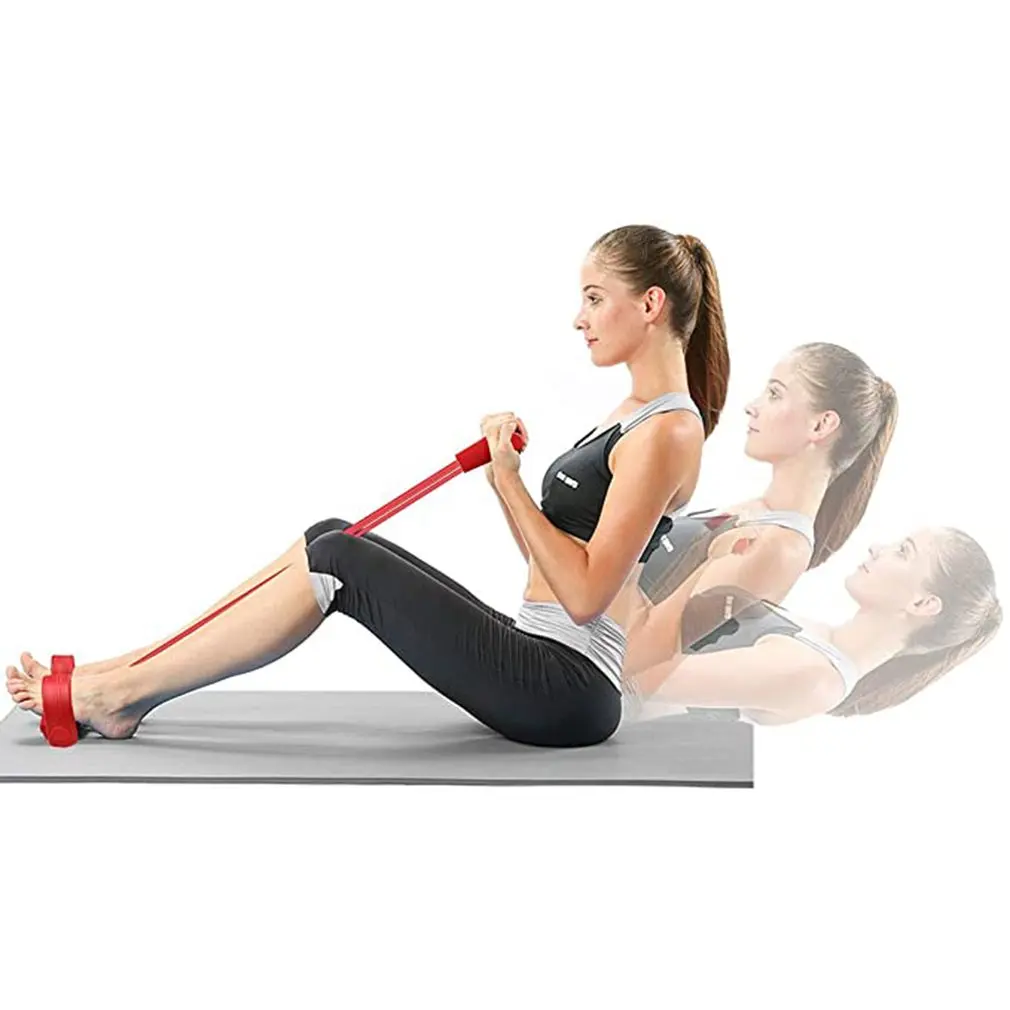 

Yoga equipment crunches Pedal puller Belly elastic rope resistance band Fitness sit-ups slimming belly yoga 1 pcs