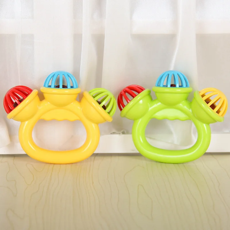 Новые детские удобные погремушки для детей 0-3 лет трехколокольчики | Игрушки и