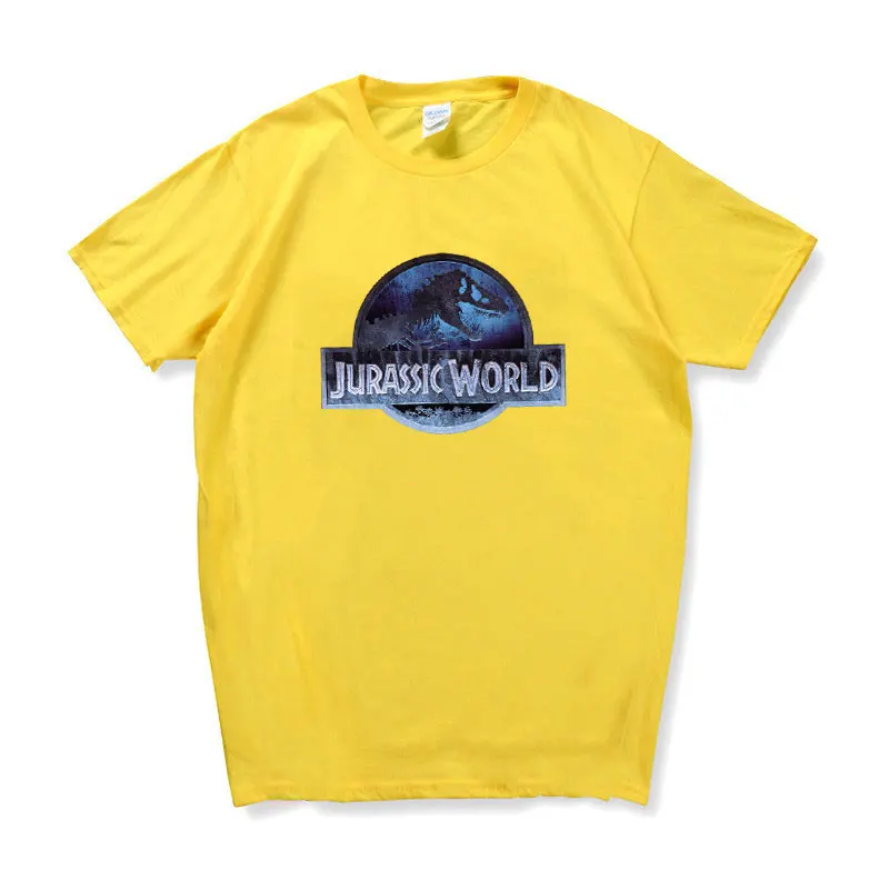 Yellow TX45 Jurassic Park женские футболки летняя футболка с короткими рукавами и буквенным принтом уличная Футболка женская футболка больших размеров женская S-2XL - Цвет: Yellow TX45