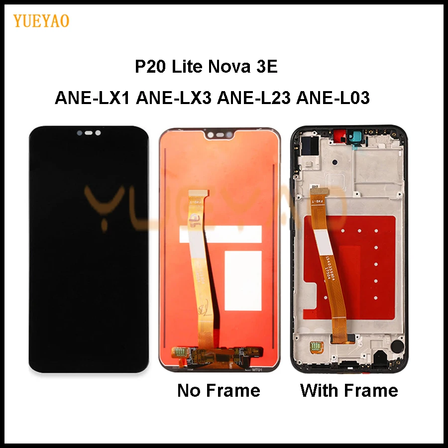 Nova3E ЖК-дисплей с рамкой для HUAWEI P20 Lite ЖК-экран для HUAWEI P20 Lite ANE-LX1 ANE-LX3 Nova 3e
