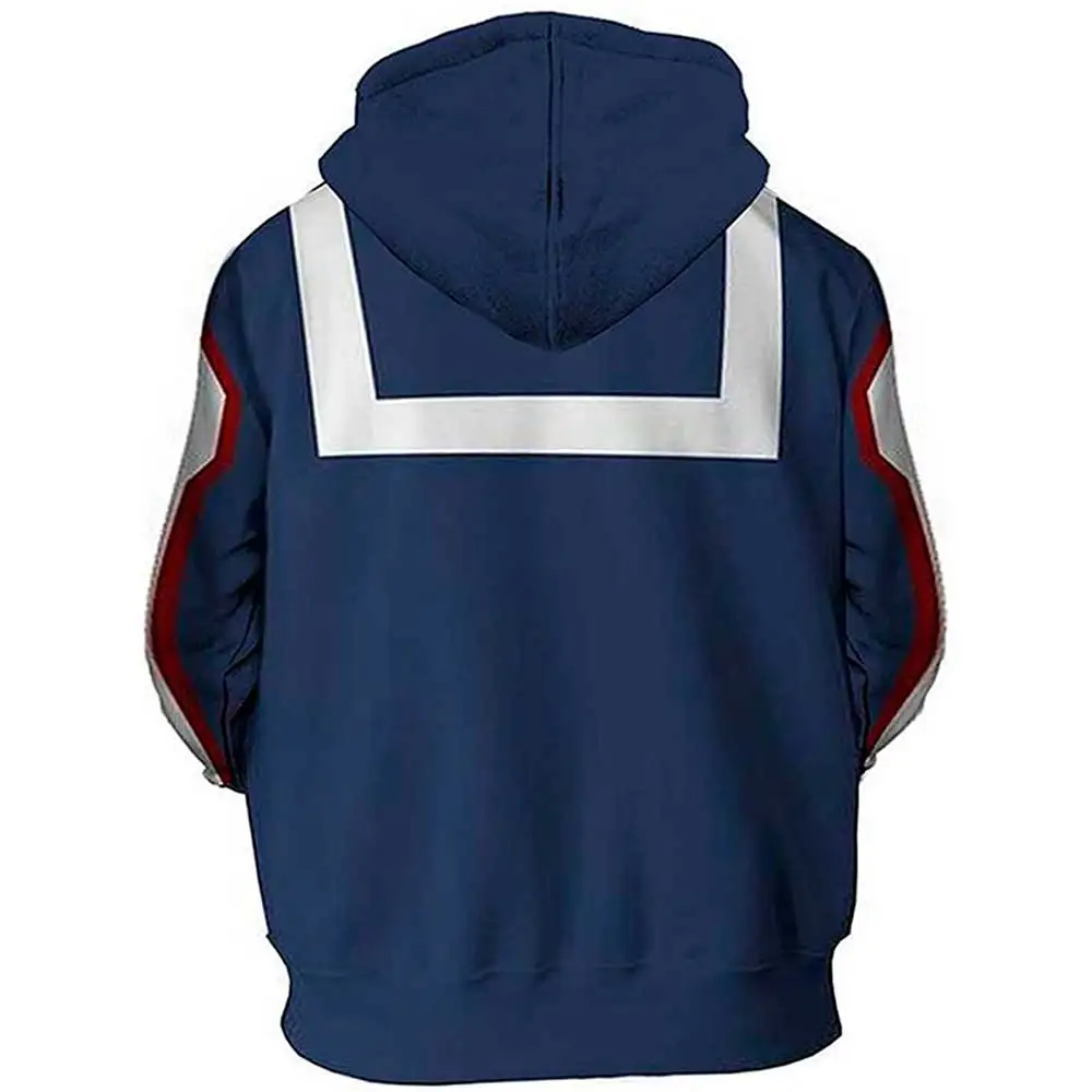 

3D Anime My Hero Academia Todoroki Shouto Midoriya Izuku Hoodies Sweatshirts Cartoon Role Play Mens Women Autumn Sportwear Coats