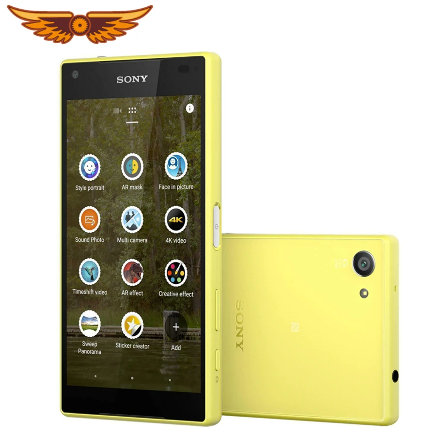 sony Z5 компактный SO-02H разблокированный 2 Гб ОЗУ 32 Гб ПЗУ Android четырехъядерный и четырехъядерный телефон 23MP 1080P GSM