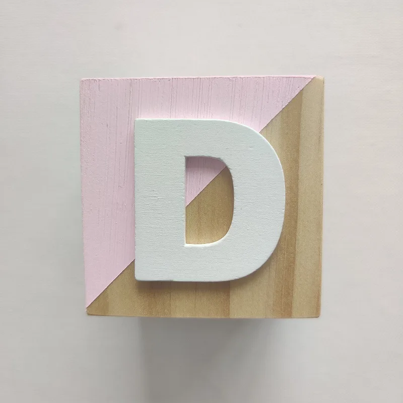 26 букв твердой древесины блока детская комната игрушки украшения кубиков с