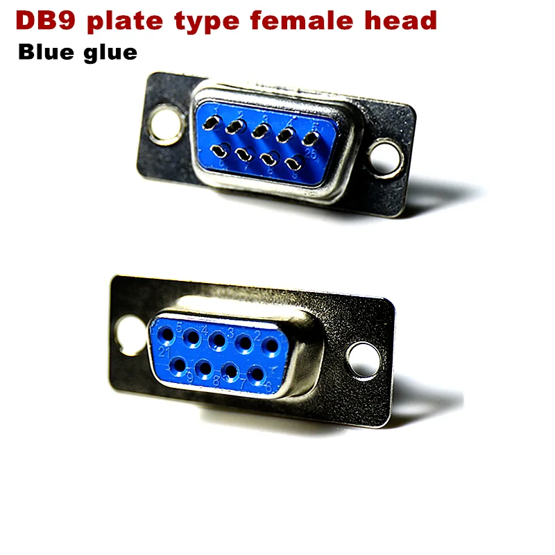 10 шт. RS232 DB9 разъем последовательный VGA 9 Pin Женский 2 ряда припоя Тип штепсельная
