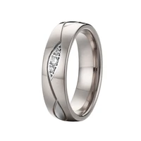wedding ring white gold color rings for women stainless steel jewelry