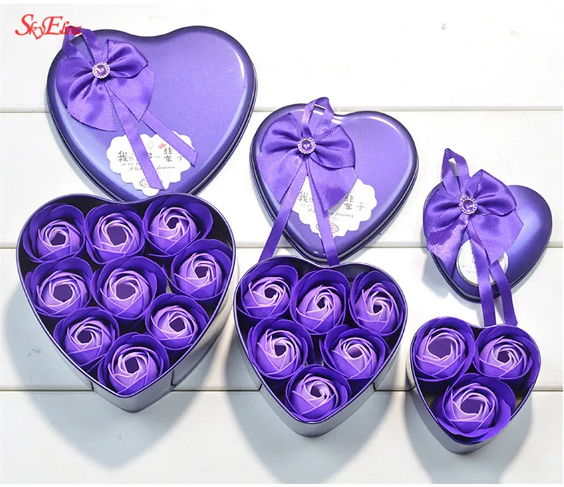 Новая горячая романтическая роза мыло сердце Ароматическая ванна тела лепесток