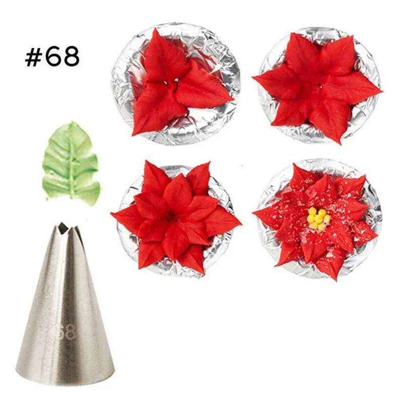 7 Different Styles Leaves Cream Stainless Steel Icing Piping Nozzles Tips Cake Decorating Cupcake Pastry Tools | Дом и сад