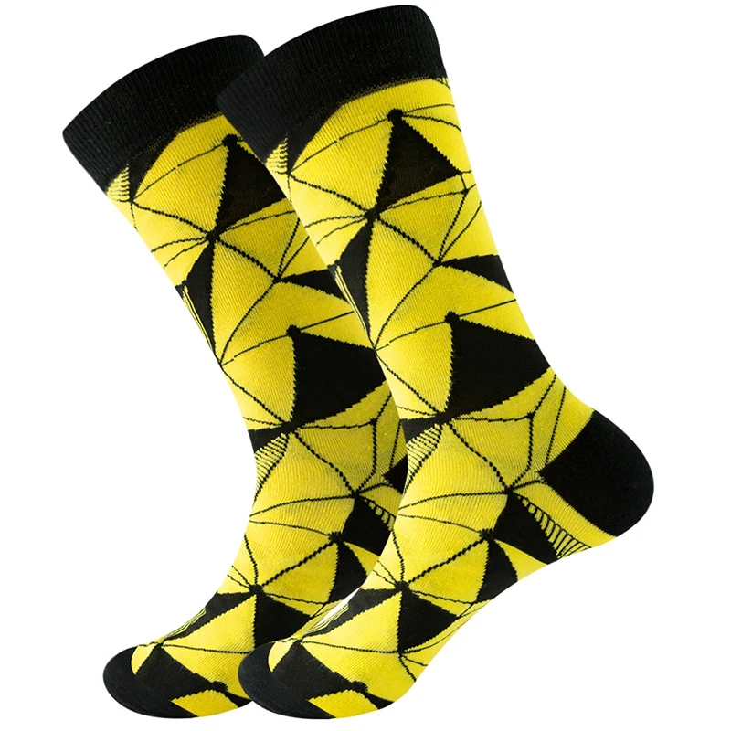

Fashion Personality Striped Hip Hop Funny Socks Men Breathable Casual Antiskid Outdoor Trend Skateboard Crew Socks
