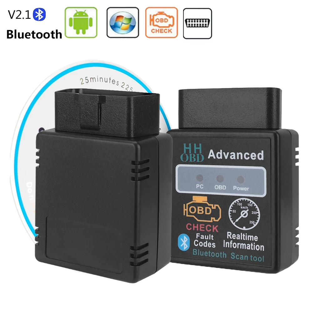 For Android ELM327 V2.1 PIC18F25K80 HH OBD 2 Scanner VOLVO XC40 XC30 S40 XC60 XC90 Bluetooth Fault Code Reader | Автомобили и