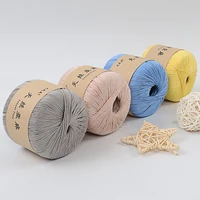 linen yarn colourful wool yarn diy cushion doll making material handcraft bag garments knitting thread sewing supplies